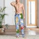 thumbnail image 2 of Balery Colorful Koi Fish Pantalones de pijama para hombre, pijama ultraligero, pantalón de descanso-Large, 2 of 6