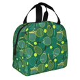 thumbnail image 2 of Easygdp Tennis Rackets and Balls Bolsa Térmica Premium - Tela Oxford Impermeable, Gran Capacidad, Bolsillo Frontal, Unisex para Trabajo, Escuela, Actividades al Aire Libre y Picnics, 2 of 8