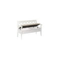 thumbnail image 2 of Storage Bench White - Entryway Bench Organizer, Hallway Bench, Living Room Seating, Home Decor Bench, 2 of 3