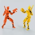 thumbnail image 5 of 2-Pack T13 Action Figure Already Assembled, Multi-Colored Titan 13 Action Figure Set with Laser Saber 3D Printed T 13 Lucky Robo Dummy Nova 13 Action Figures-High Quality, 5 of 8