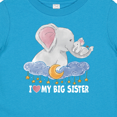 thumbnail image 4 of Inktastic I Love My Big Sister Cute Elephants with Moon and Stars Boys or Girls Baby T-Shirt, 4 of 5