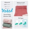 thumbnail image 3 of Carter's Child of Mine Baby Girl Crew Socks, 6 Pack, Newborn, 3 of 6