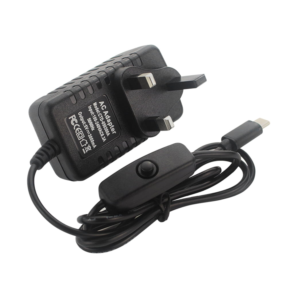 5V/3A AC/DC USB Power Supply Adapter Charger UK Standard For Mobile Phone Tablet 