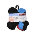 thumbnail image 2 of Wonder Nation Boys No Show Socks, 20-Pack, Sizes S (6-10.5) - L (4-10), 2 of 6