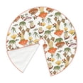thumbnail image 2 of Daiia Mushrooms Drawing Merry Christmas Tree Skirt , Xmas Large Lace-up Tree Skirt, Santa Snowflakes Rustic Home Decorations New Year Party Farmhouse Decor-48", 2 of 7