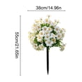 thumbnail image 3 of Artificial Flower Stakes, Fake Flowers for Outside UV Resistant, Realistic Faux Plants with Ground Spike for Garden, Porch, Yard Outdoor Decor, 3 of 6