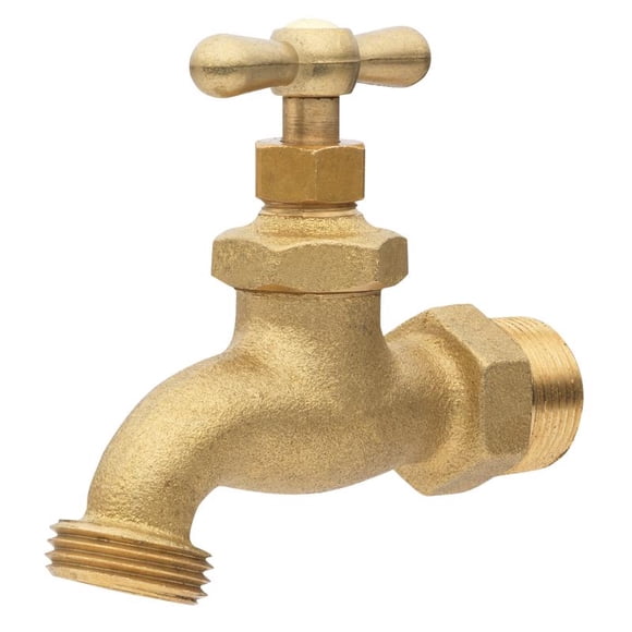 Manguera Bibb Homewerks Brass de 3/4 pulgadas PC MIP X 3/4 pulgadas MHT