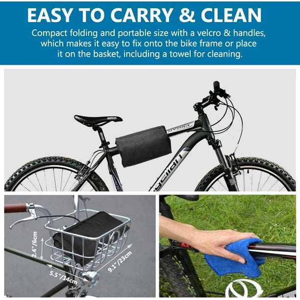 Housse de vélo étanche pour 1 ou 2 vélos, 210T extra-robuste, étanche à la  pluie, étanche à la poussière, protection UV, stockage de vélo pour VTT,  vélo de route avec trous de