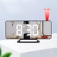 thumbnail image 1 of Reloj digital fuerte con proyección Ajuste automático de brillo Reloj de dual para ficina de noche Cocina Sala de estar Soledad Reloj digital, 1 of 9
