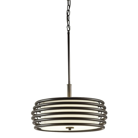 Aztec Lighting  Contemporary 3-light Olde Bronze Pendant