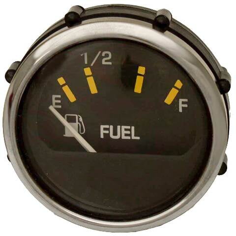 Faria Boat Fuel Gauge GP2074A | 2 Inch Gas Black Marine