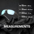 thumbnail image 5 of Oakley OO9416 Split Shot Rectangle Shaped Polarized Sunglasses for Men - Includes Official Eyewear Kit - Woodgrain Frame with Prizm Deep Water Lens, 5 of 6