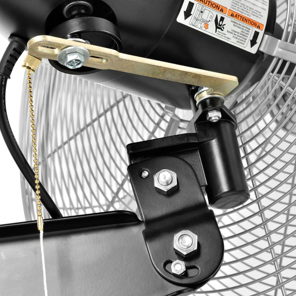 Global Industrial 30" 3 Speed Deluxe Industrial Wall Mount Oscillating Fan