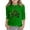 Dark Green, variant on Girls St Patricks Day Print Three Quarter Sleeve Top For Kids Holiday Festive Party Wear Irish Green Pullover Hoodie 3-14Y