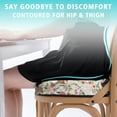 thumbnail image 3 of Premium Dog Pattern Memory Foam Seat Cushion Ergonomic Chair Pad for Office Chair, Car, Airplane & Bleachers Sciatica, Tailbone Hip & Back Pain Relief - Chair Cushion for Long Office Workers., 3 of 5