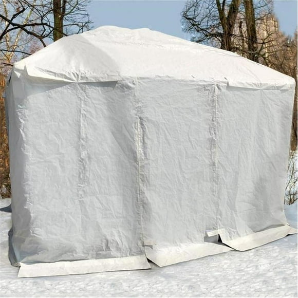 F. Corriveau International Hivernal Cover Winter Shelter Only for Gazebo 12' x 16' White