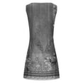 thumbnail image 5 of sovlvnd Casual Sundresses for Women 2024 Loose Summer Floral Printed Tank Dress Hollow Out Beach Sundress Sleeveless Dresses Womens Dresses, 5 of 5