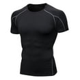 thumbnail image 1 of cfhntfmh Men's Compression Shirt Short Sleeve Athletic Base Layer Sports T Shirts Workout Tops for Men Summer Basic Tee, 1 of 3