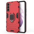 thumbnail image 6 of SaniMore for Samsung Galaxy S22 Plus 6.6" 2022 Case, Heavy Duty Protective Shockproof TPU Bumper Rugged PC Backplane 360° Rotating Kickstand/Holder Thin Lightweight Magnetic Car Mount Case, Red, 6 of 12