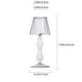 thumbnail image 3 of Kraoden Elegant Transparent Glass Desk Lamp Candle Holder, High Legged Striped Design for Weddings, Home Decoration, Christmas, Birthday Parties, and Events, 3 of 6