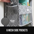 thumbnail image 6 of GORILLA GRIP Over Door Organizer Holds 50lbs 5 Shelf Hanger for Bedroom Bathroom 58x15 In Quatrefoil, 6 of 9