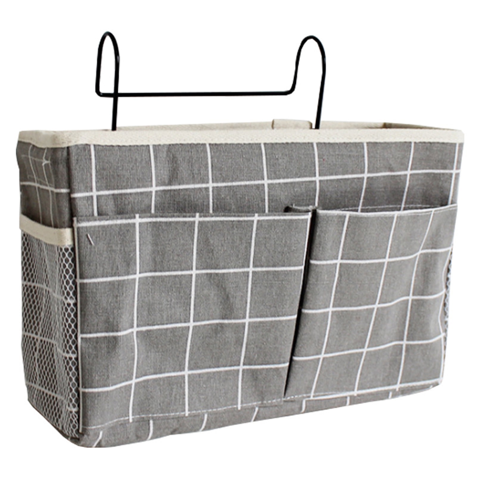 Bedside Caddy with Side Mesh Pocket Hanging Storage Organizer for Bunk