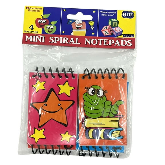 Mini Spiral Notepads Compact Convenient for Notes On the Go: 4 Notepads