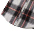 thumbnail image 4 of UVEASISHA Flannel Shacket for Men Plaid Long Sleeve Button Down Shirt Jackets Lightweight Fashion Fall Flannel Shirt Jacket with Pocket Prime Deals of The Day,Black,L, 4 of 7