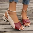 thumbnail image 2 of Mepaouo Women's Sandal 2025 Orthotic Dotmalls Shoes Open Toe Ankle Strap Chunky Heeled Dressy Pumps, 2 of 8