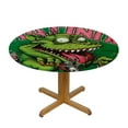 thumbnail image 3 of BCIIG Rat Fink Logo Pop Art Round Table Cover Stain Resistant Washable Indoor Outdoor Tablecloth Kitchen Dining Wedding Parties Table Cloth 100% Polyester Fiber 38-42, 3 of 8