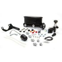 Wilwood HV Tandem M/C Kit w L/H Bracket & Prop Valve - 1 1/8in Bore