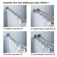 thumbnail image 2 of 12 Pack Stainless Steel Shower Curtain Rings for Bathroom by Emlimny - Rust Proof Shower Curtain Hooks for Bathroom, Metal Shower Curtain Hooks, Chrome (Silver), 2 of 7