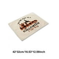 thumbnail image 6 of Happy Halloween Placemats for Dining Table, 12 x 16.5 Inch Fall Grid Ghost Pumpkin Holiday Heat Resistant Table Mat Set of 4, 6 of 6