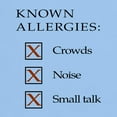 thumbnail image 3 of CafePress - Known Allergies Crowds, Noise, Small Talk T Shir - Men's Classic Graphic T-Shirt, 3 of 4