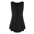 thumbnail image 3 of Eashery Tank Tops for Women Summer Baggy Summer T-Shirt Tee Women Tops Black 2XL, 3 of 4