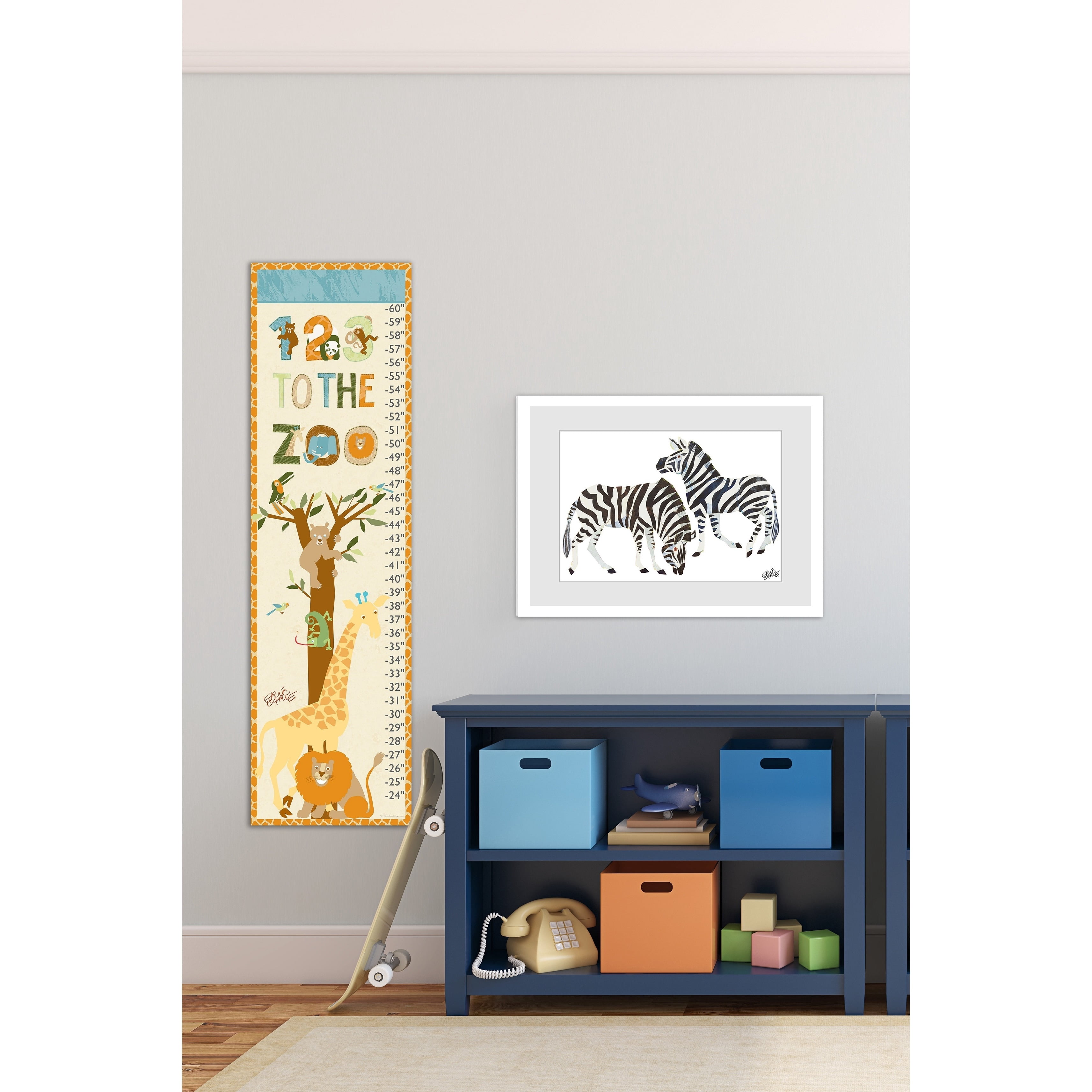 Eric Carle Zebras 2 Framed Art Print