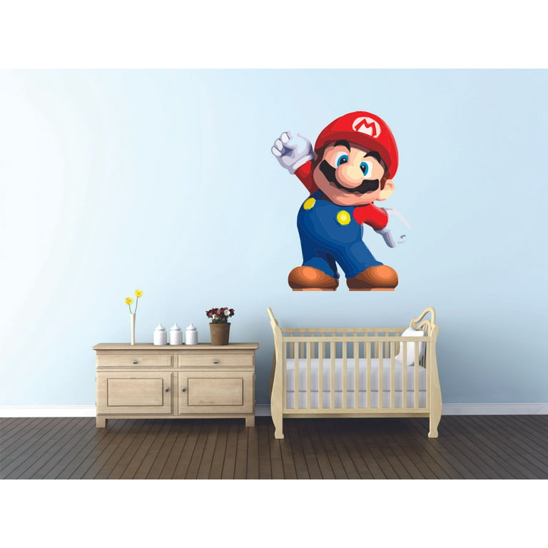 Mario Characters Super Mario Bros Arcade Game Wall Sticker Art Design Decal  for Girls Boys Kids Room Bedroom Nursery Kindergarten House Fun Home Decor