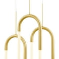 thumbnail image 4 of LED Three Clips Chandelier // Sandy Gold, 4 of 4