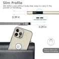 thumbnail image 5 of Compatible WIth iPhone 13 Pro Phone Case with Logo Window,Trendy Diamond-checkered Pattern PU Leather Soft TPU Ultra Slim Anti-fall Shockproof Protective Back Cover Phone Case,White, 5 of 7
