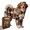 Puppy Puzzle Piggy Bank Model L, variant on High-Precision 3D Wooden Engineering Puzzle Art: Intricate Canine Silhouette with 100+ Industrial Laser-Cut Pieces, Durable Multi-Layered Wood Art for Hobbyists