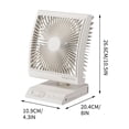 thumbnail image 3 of Horivan Smart Automatic Wall Mounted Fan With Human Body Sensor Temperature Control Speed Night Light 6000mAh Battery, 3 of 6