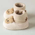 thumbnail image 5 of Baby Girls Boys Shoes Bear Rabbit Baby Soft Sole Shoes First Walker Crib Shoes Baby Coffee 6 M-12 M, 5 of 6