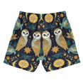 thumbnail image 7 of FORMRS Boys Swim Trunks Quick Dry Mesh Liner Boardshorts Sizes XS-XL, Brown Mystical Owls, 7 of 7