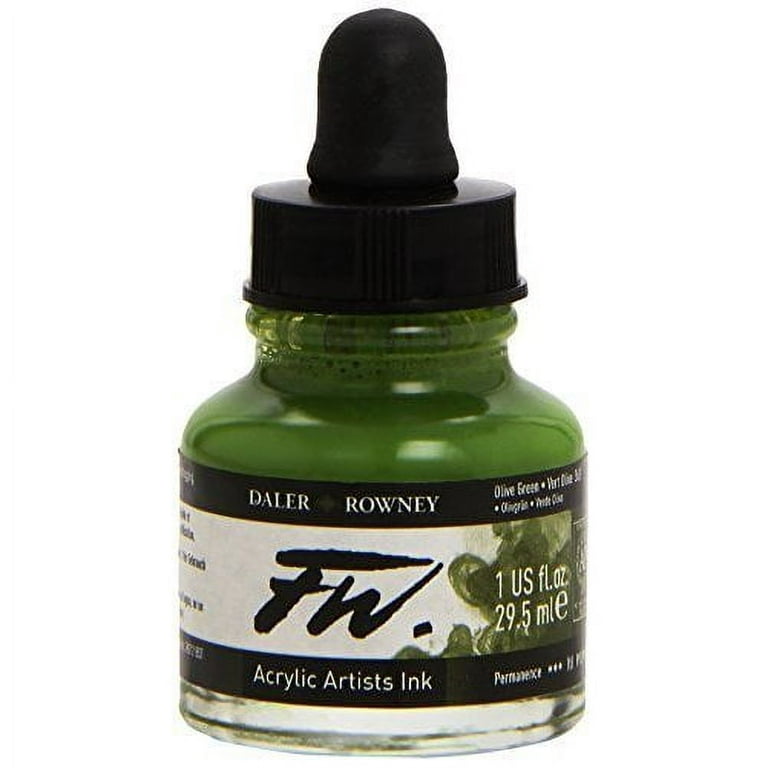 Daler Rowney FW Artists' Acrylic Ink 1 Oz: Dark Green