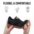 thumbnail image 2 of Sosenfer Women's Mesh Wide Toe Box Barefoot Shoes Zero Drop Walking Sneakers Minimalist Casual Shoes Black, 2 of 5