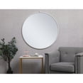 thumbnail image 6 of Elegant Decor Metal Frame Round Mirror With Decorative Hook 42 Inch In White, 6 of 6