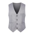 thumbnail image 1 of Chaleco de esmoquin formal de boda con un solo pecho para hombre, 1 of 3