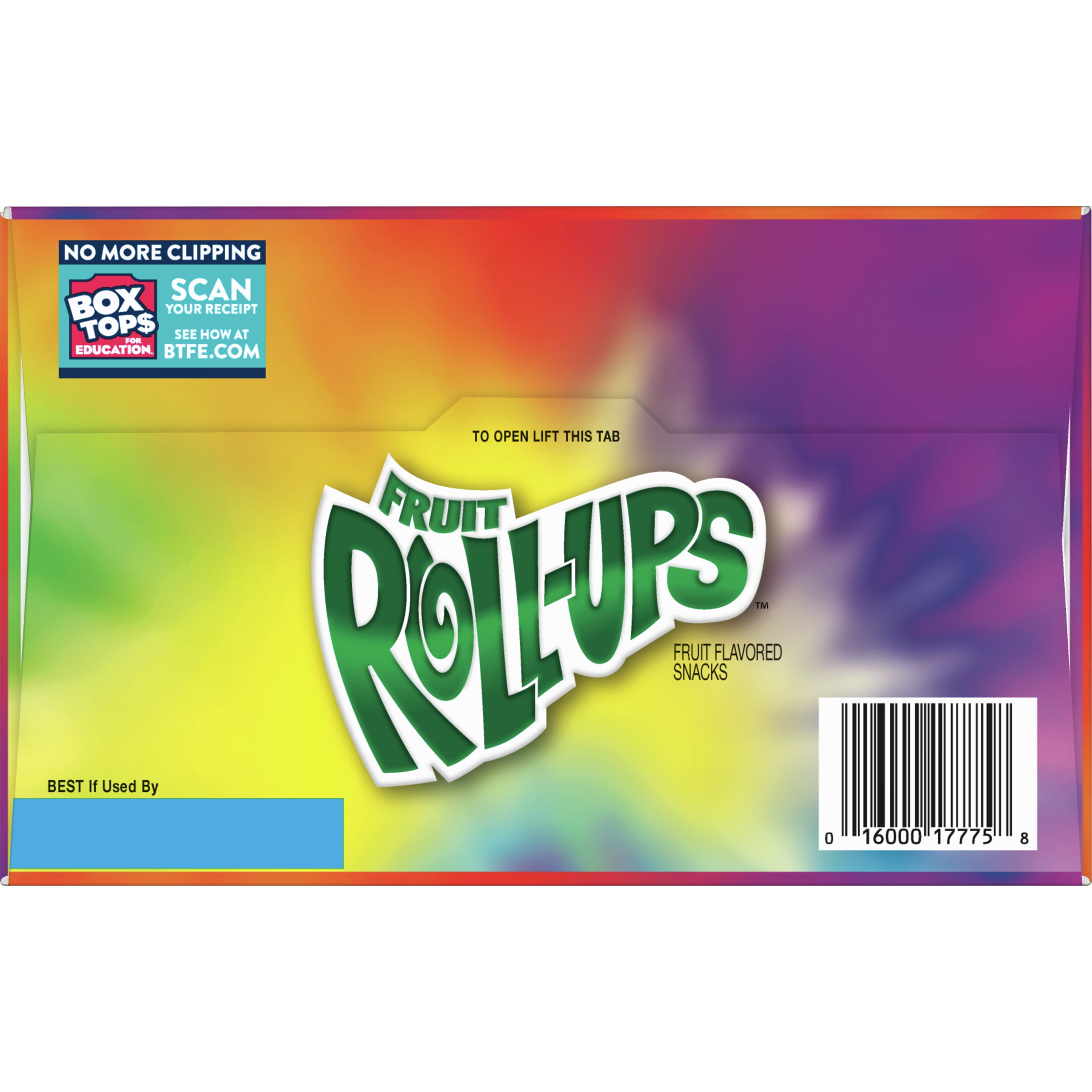 Fruit Roll-Ups Fruit Snacks, Tropical & Strawberry Tie-Dye, 72 Count