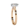 thumbnail image 3 of AFFY Solitaire Wedding Engagement Ring for Women, Center 9X6mm Pear Cut Lab Created Moissanite Promise Rings in 14K Solid Rose Gold Jewelry Gift for Her, Ring Size 10, 3 of 6