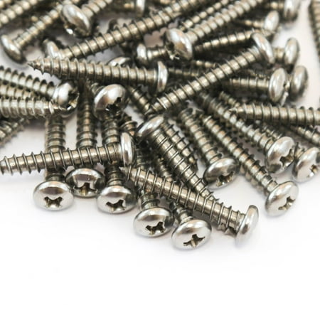 

Red Hound Auto 50 Marine Pan Head Self Tapping Screw Set Type A No. 8 x 1 Inch 304 SS Stainless Steel Corrosion Resistant